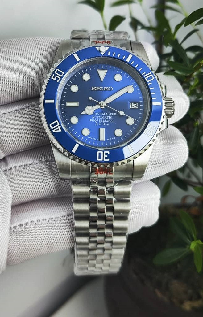 Seiko Mod Submariner NH35 Blau