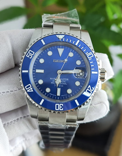 Seiko Mod Submariner Blue NH35 Oyster Bracelet