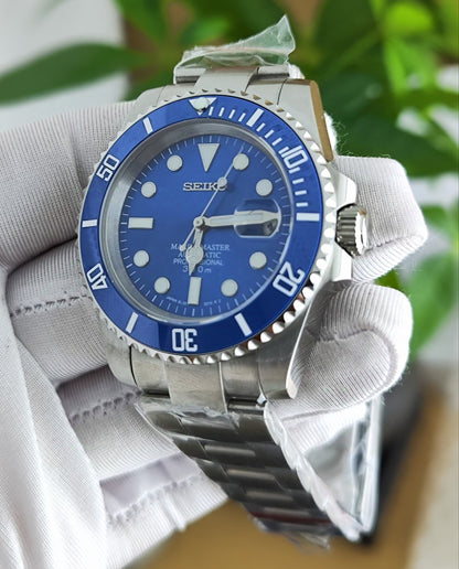 Seiko Mod Submariner Blue NH35 Oyster Bracelet