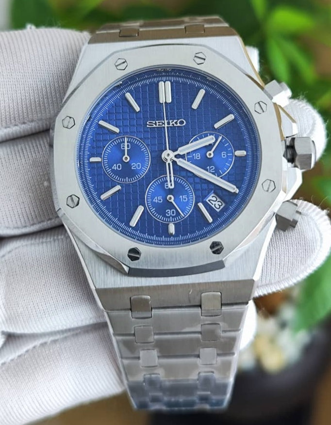 Seiko Mod Royal Oak Blue VK63