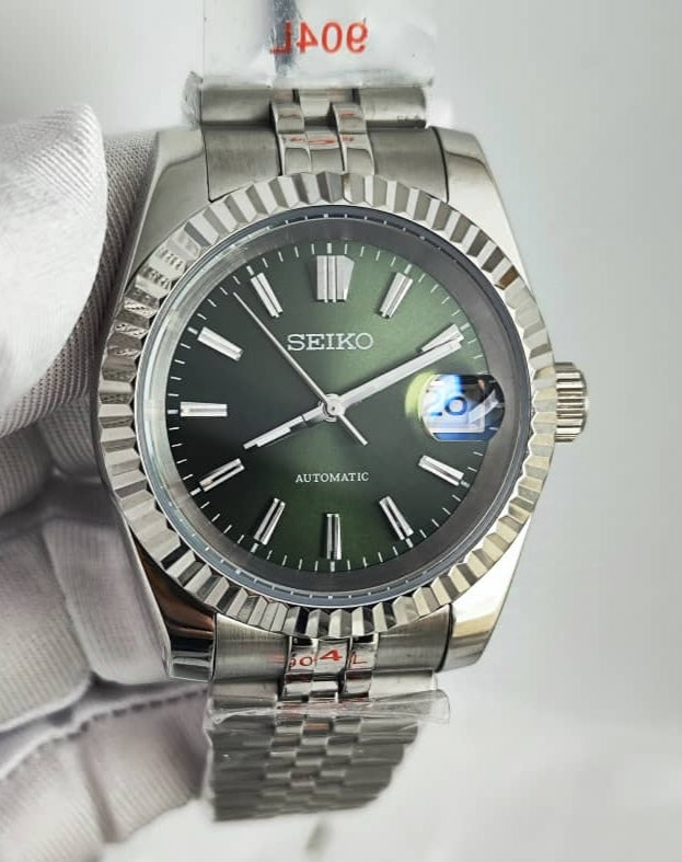 Seiko Mod arabisches Zifferblatt NH35 Oyster Perpetual DateJust Pink