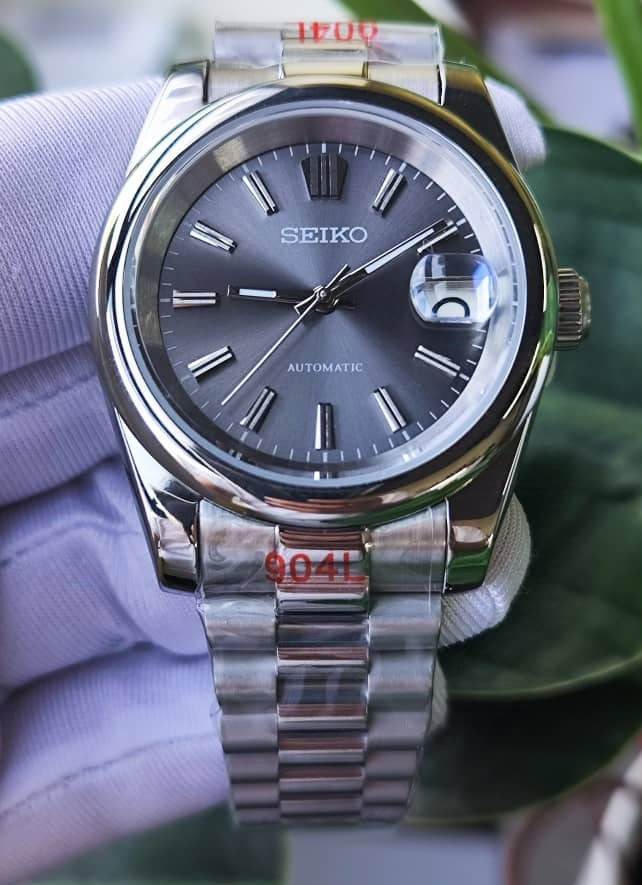 Seiko Mod arabisches Zifferblatt NH35 Oyster Perpetual DateJust Pink