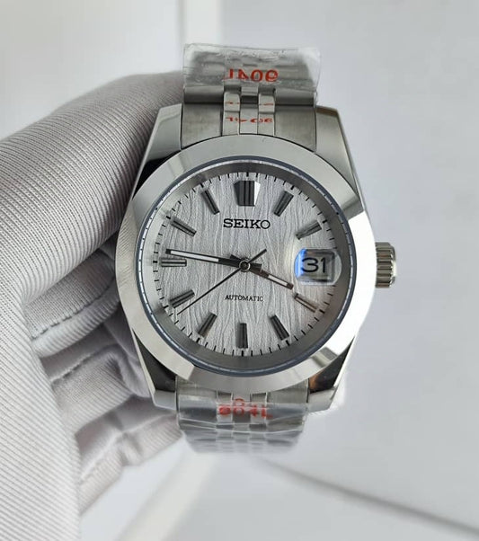 Seiko Mod DateJust Cadran Motif White