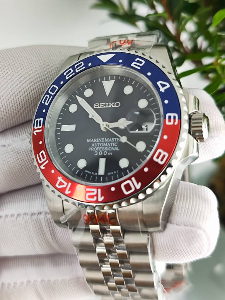 Seiko Mod Marine Master NH35 Pepsi